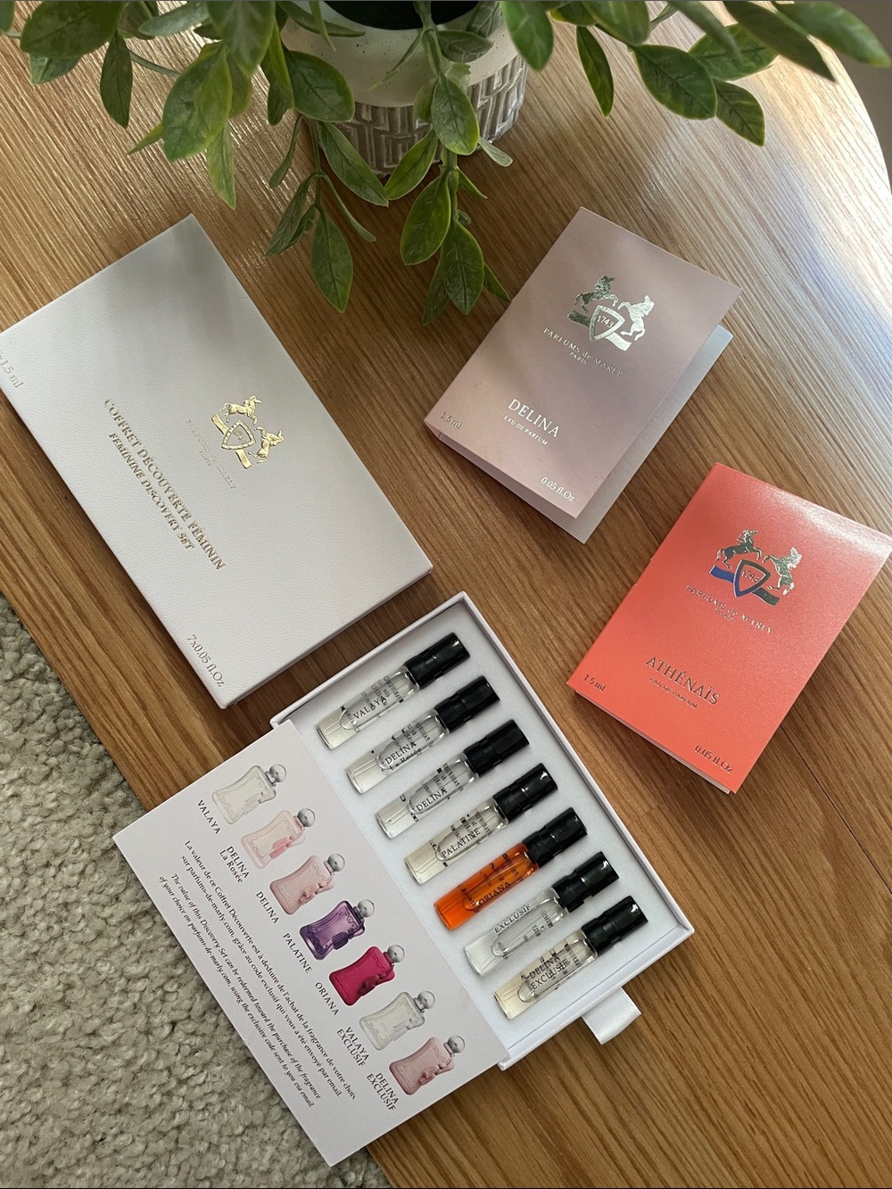 Parfums de Marly Paris Women's Fragrance Sample Set plus Two Extra Samples